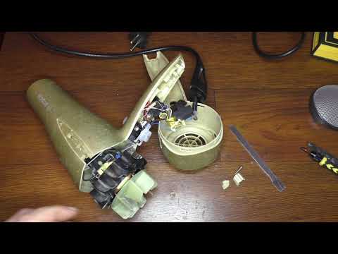 Видео: Ремонт фена для сушки волос фирмы Бош