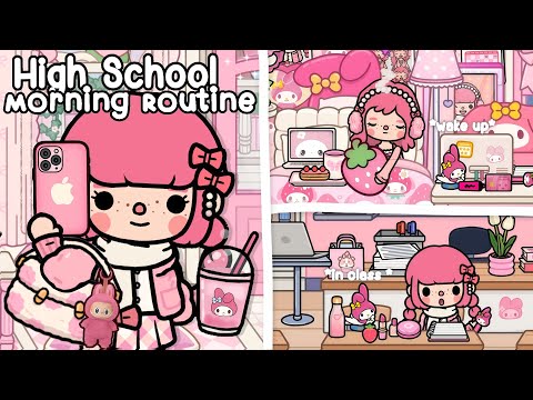 Видео: Моя утренняя рутина в старшей школе «Мелоди» 🎀🩷 История жизни в Тока-Бока