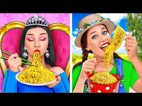 Видео: Городская богачка vs Бедная деревенская девушка Челлендж от Multi DO Challenge