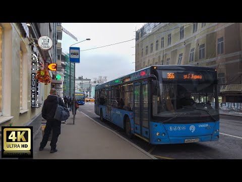Видео: 366 маршрут автобуса. 10.11.2022 год. Москва.