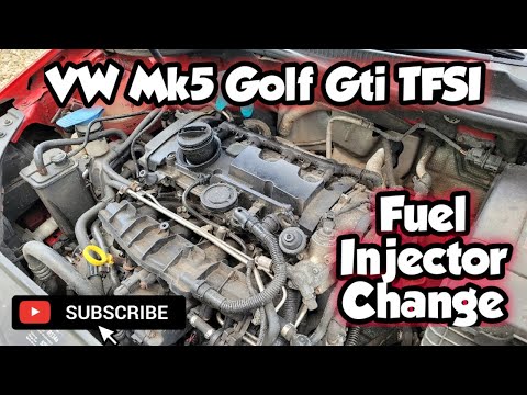 Видео: VW Golf GTI Mk5 2.0 TFSI — Как заменить топливную форсунку