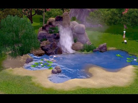 Видео: The Sims 3 как сделать водопад