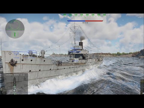 Видео: War Thunder. Морской охотник: "Arras"(ЗБТ малого флота Франции): Часть 6.✌️🚢 ⚓️