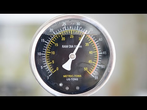 Видео: Испытание! Работа ручного пресса