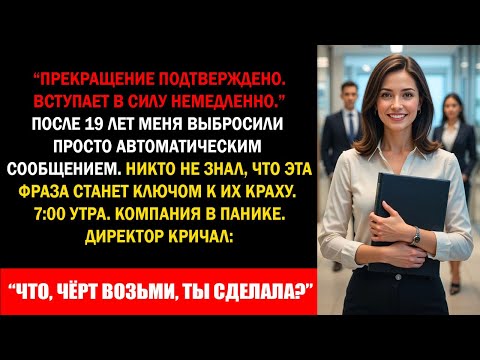 Видео: Увольнение в 6:01. 19 лет верности — и я одним шагом погасила всю их сеть.