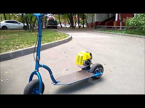 Видео: Самодельный мотосамокат