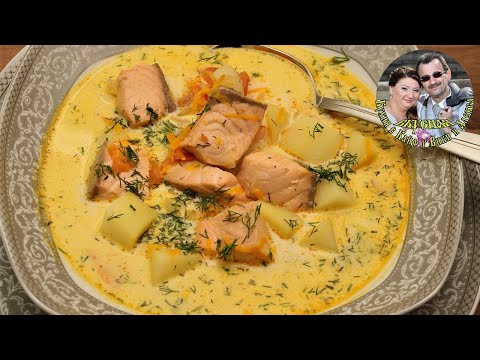 Видео: Рыбный суп со сливками (Лохикейтто). Необычный, но очень вкусно получается.