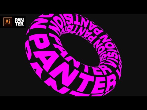 Видео: Деформация текста в 3D-фигуры | Учебное пособие по Illustrator