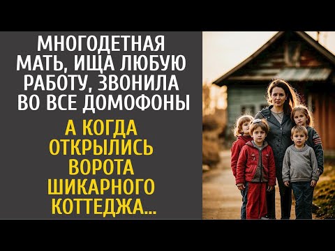 Видео: Многодетная мать, ища любую работу, звонила во все домофоны… А когда открылись ворота коттеджа…