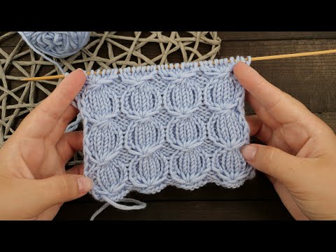 Видео: НОВЫЙ Узор «Луковицы» спицами 💥