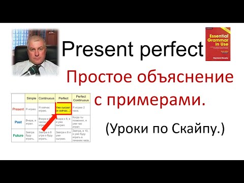 Видео: Время PRESENT PERFECT (настоящее совершённое) простое объяснение с примерами из урока по Скайпу.