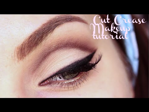 Видео: CUT CREASE makeup tutorial| Матовые стрелки| ЭФФЕКТНЫЙ МАКИЯЖ
