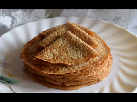 Видео: Блины из цельнозерновой муки
