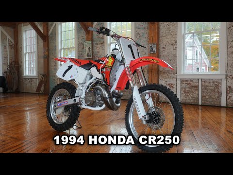 Видео: HONDA CR250 1994 года — потрясающая модель, победившая в чемпионате Джереми Макграта