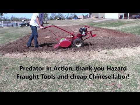 Видео: Обзор установки двигателя Troy Bilt Horse Tiller Predator