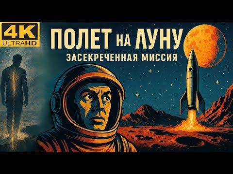 Видео: ПОЛЁТ НА ЛУНУ (1950) — Фантастика в 4K | Легендарный фильм, предсказавший будущее | Реставрация.