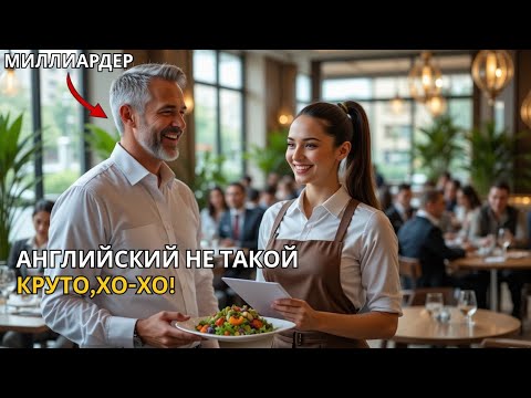 Видео: Миллиардер насмехается над официанткой за незнание английского—но она шокирует всех,ответив на 4 яз
