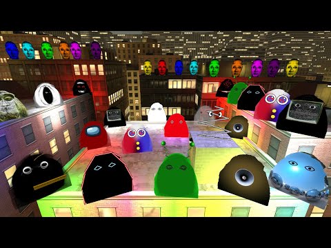 Видео: Разъярённая семья МУНЦИ и семья Селены захватили ГОРОД! Nextbots Garry's Mod