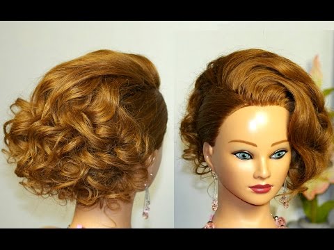 Видео: Прическа на средние волосы имитация  "Карэ".