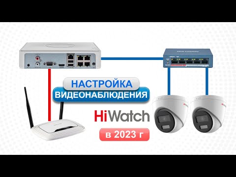 Видео: Подключение и настройка ip видеонаблюдения Hiwatch. Видеорегистратор, Жесткий диск, Коммутатор