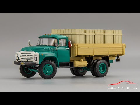 Видео: Автоэкспорт: ЗиЛ-130 Выставочный 1983 | DiP Models | Масштабная модель грузового автомобиля 1:43