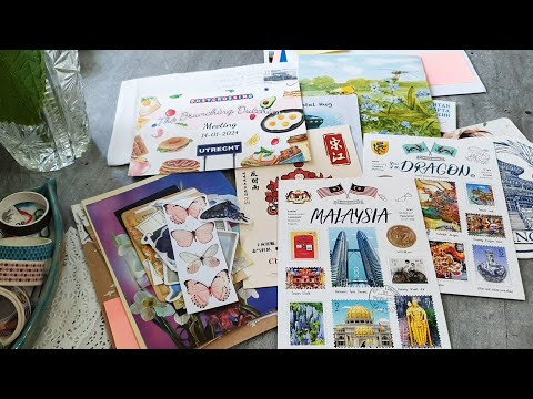 Видео: Postcrossing. Входящие открытки за весну 2024.