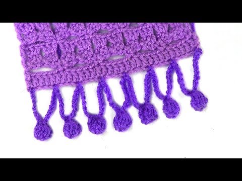 Видео: Обвязка края Подвески с бубенчиками