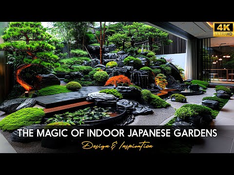 Видео: Потрясающие крытые японские сады: идеи дизайна и вдохновение | Идеи дизайна садового оазиса
