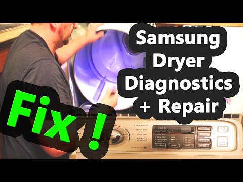 Видео: Диагностика и ремонт фронтальной сушильной машины Samsung, которая не вращается