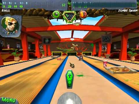Видео: Прохождение флеш игры Zombie Bowl-O-Rama part 2