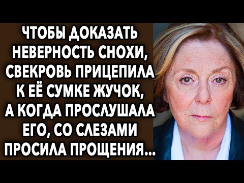 Видео: Чтобы доказать неверность снохи, свекровь прицепила к ее сумке жучок, а когда его прослушала...