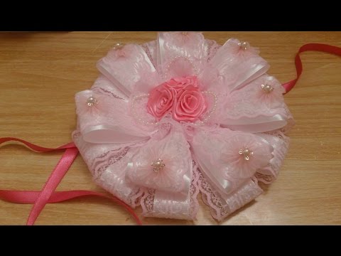 Видео: Бант на выписку  ✔ ℳAℛίℕℰ DIY✔