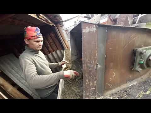 Видео: Самодельная бетономешалка на гидромоторе МГП-315 для мини погрузчика. Замес опилкобетона