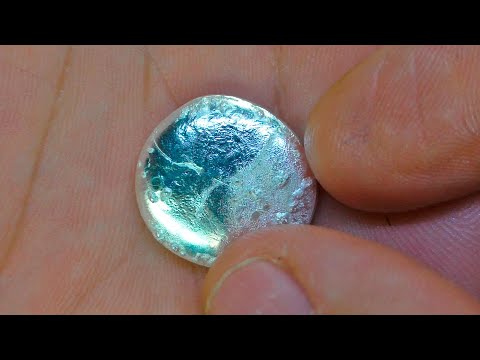 Видео: Серебро 99% из 20 грамм технических контактов.