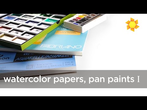 Видео: Начало работы: акварельная бумага и краски для кювет I