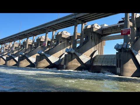 Видео: Клёв был просто божественным под плотиной реки Огайо | Осенняя рыбалка на голубого сома