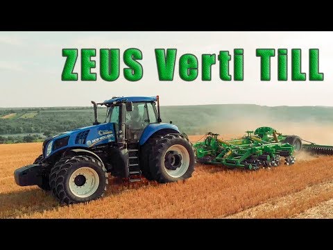 Видео: Вертикальная обработка! ZEUS Verti Till New Holland Т8.410