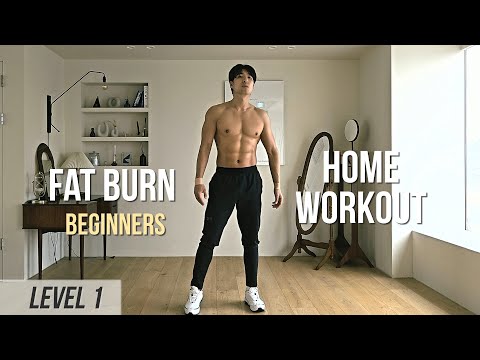 Видео: Домашняя тренировка по сжиганию жира для начинающих (уровень 1) Fat Burning Home Workout