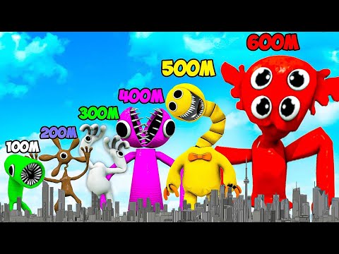 Видео: СРАВНЕНИЕ РАЗМЕРОВ ВСЕХ РАДУЖНЫХ ДРУЗЕЙ В ГАРРИС МОД! RAINBOW FRIENDS В Garry`s Mod!