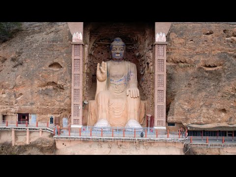 Видео: Тысячелетний Будда в окружном парке соединен со многими храмами, образуя Великую культурную стену｜4K
