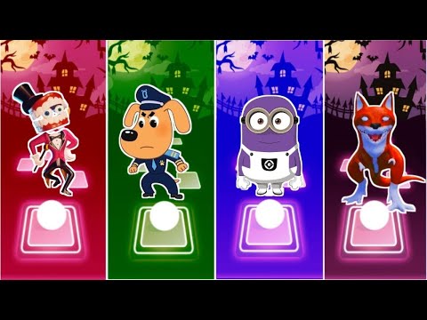 Видео: Кейн 🆚 Шериф Лабрадор 🆚 Миньоны монстры 🆚 Котята-зауры 💥 КТО ПОБЕДИТ 💥 ИГРА С ПРЫЖКАМИ ПО ПЛИТКАМ 🏆🎮