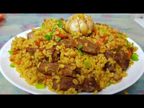 Видео: Плов из Булгура, цыганка готовит. Самый вкусный плов (ИМХО😀).Gipsy cuisine.