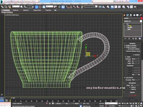 Видео: Создание модели кружки и блюдца средствами 3ds max