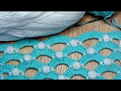 Видео: 🌞🌊😎ЛАЗУРНОЕ ПОБЕРЕЖЬЕ УЗОР КРЮЧКОМ (вязание крючком для начинающих). Пряжа Alize Yarn Art Elite.