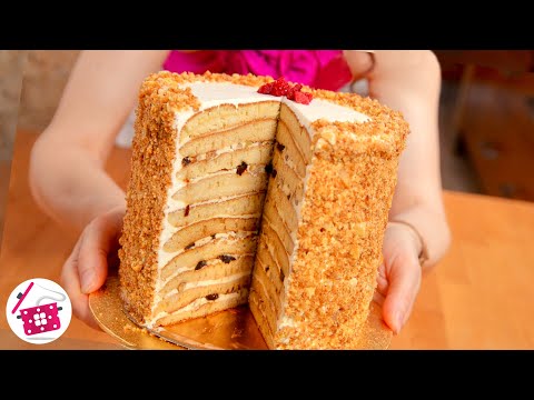 Видео: БЕЗ ДУХОВКИ за 30 Минут! МЕДОВИК как ПУХ на НОВЫЙ ГОД! Гости в ВОСТОРГЕ! 😍 Готовим дома Торт