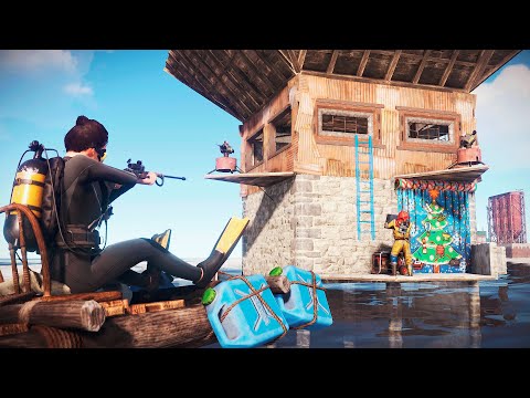 Видео: Rust - Грандиозный онлайн рейд моих соседей. Выживаю на последних секундах!