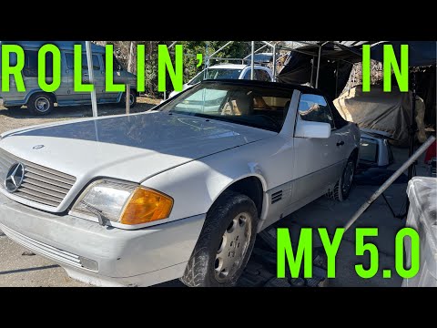Видео: Реставрация Mercedes 500SL R129 1991 года, часть 2: катаемся с тряпичным верхом