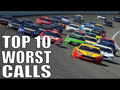 Видео: 10 худших судейских решений NASCAR