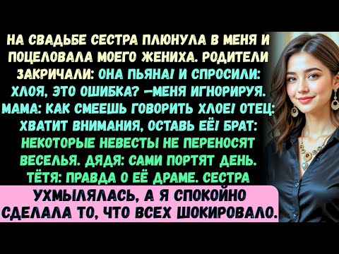 Видео: Моя сестра плюнула в меня на моей свадьбе, а затем бросилась целовать моего будущего мужа. Все…