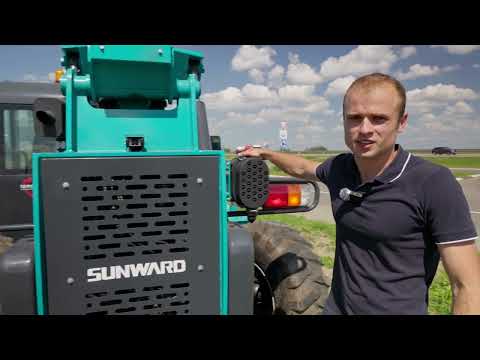 Видео: Обзор телескопического погрузчика Sunward SWTH3007. 7 м. 3000 кг.